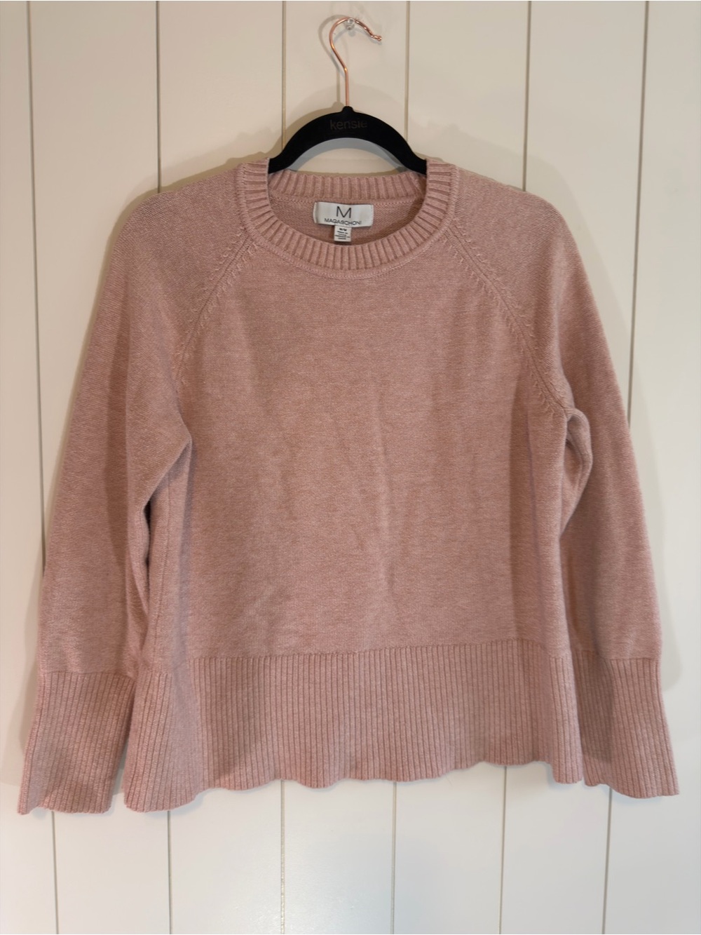 Magaschoni Dusty Pink Crewneck Sweater
